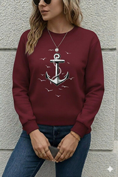 GENCULUS بلوزة نسائية بأكمام طويلة ورقبة دائرية منقوشة من الفسكوز بخيطين