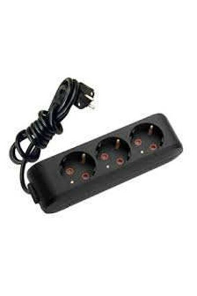 VİKO MULTİLET ÜÇLÜ PRİZ TOPRAKLI KABLOLU ÇOCUK KORUMA 3mt. SİYAH /