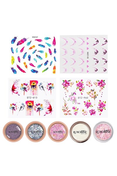 LUXORISE Nail Art Glam Pack Set