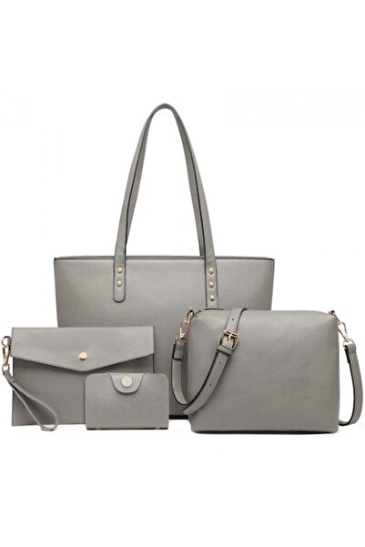 Miss Lulu Σετ γυναικείων τσαντών 4 τεμαχίων