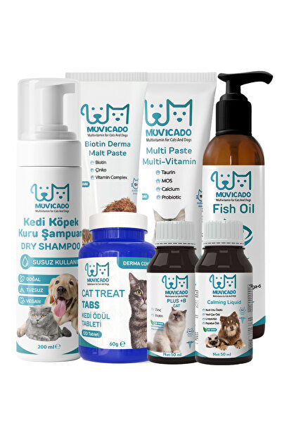 muvicado Kediler İçin Kedi Tüy Döküm Dökümü Dökülmesi Döküm Önleyici Malt Dam...