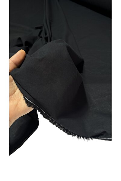 BURSA KUMAŞTAN En 150cm Siyah % 100 Organik Pamuk Vual Astarlık Kumaş