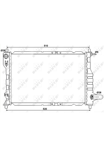 E-KRAFT Radiator Racire Motor Chevrolet Matiz/Spark Daewoo Matiz