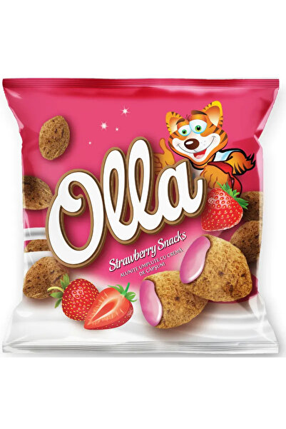 olla Gustări – Bucăți în formă de alune umplute cu cremă de căpșuni 200g