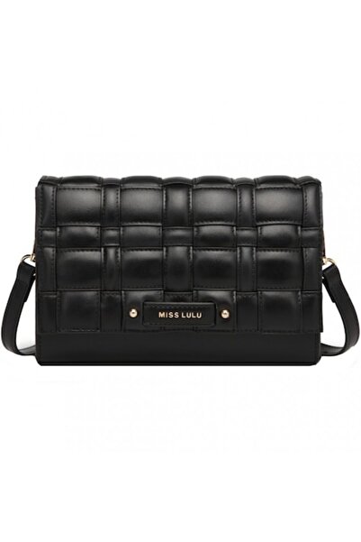 Miss Lulu Women's Shoulder Bag with Woven Texture