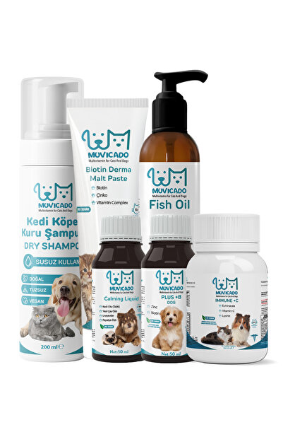 muvicado Köpekler İçin Köpek Tüy Döküm Dökümü Dökülmesi Önleyici Damla Tablet...