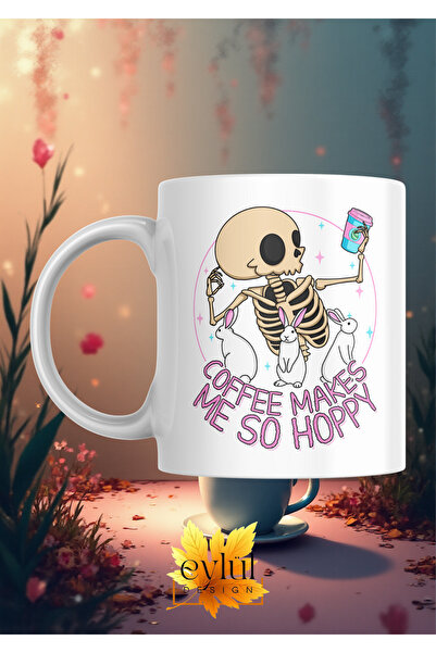 Eylül Design Coffee Makes Me so Happy Custom Design Printed Mug Cup Gift Tea-...