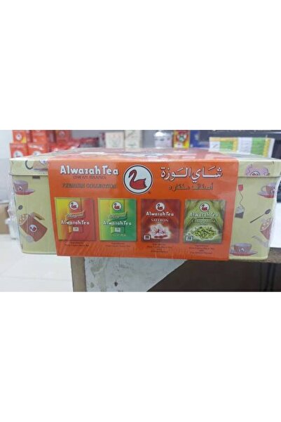 Al Wazah شاي، علبة معدنية، تشكيلة متنوعة، 100 كيس، مستورد من الكويت