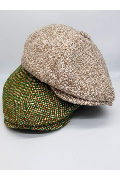 Zee Ingiliz Tarzı Beckham Model 8 Parça Peaky Blinders Kasket Şapka