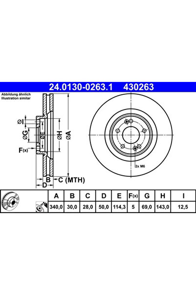 Ate Disc Frana Hyundai Santa Fe 4 Kia Sorento 3