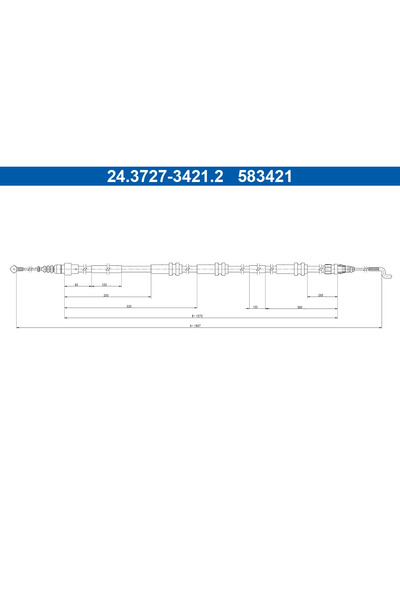 Ate Cablu Frana De Parcare Vw Multivan T6/Transporter T6 / Caravelle T6 Bus/T...