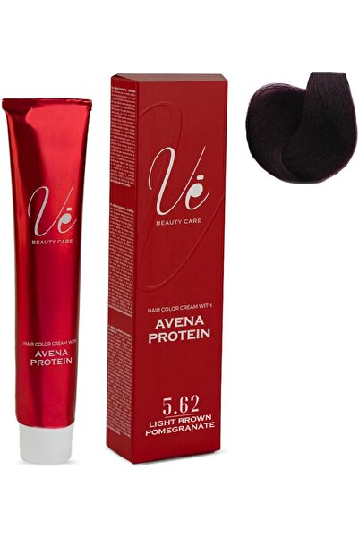 Ve Beauty Care Hair Color Cream #5.62 Light Brown Pomegranate, 100ml