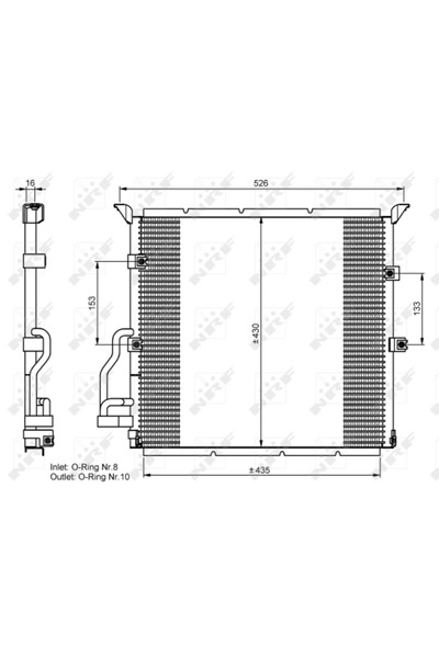 NRF Condensator Climatizare Bmw 3