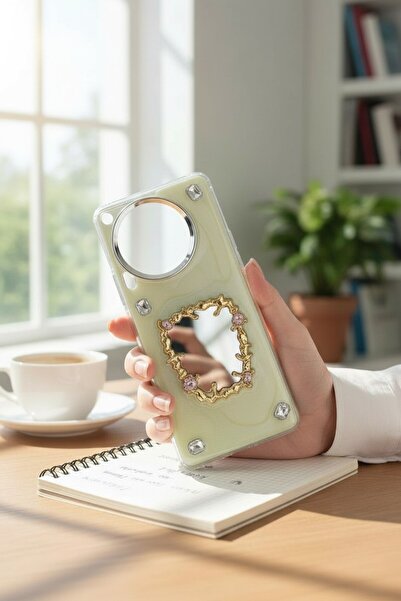 batuteknoloji Tecno Camon 30 Aynalı Taşlı Fiyonklu Kabartma Yüzeyli Lady BTU ...