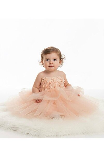 MİNİMONY Βρεφικό φόρεμα για κοριτσάκια 2-6 ετών με λουλούδια με λεπτομέρειες ...