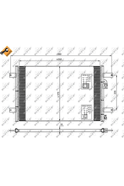 NRF Condensator Climatizare Ford Galaxy 1/Galaxy Model 1 Van Seat Alhambra