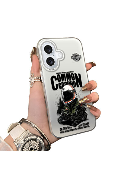 ucuc غطاء حماية متوافق مع آيفون 16، مصنوع من السيليكون الصلب مع نمط رياضي وخا...