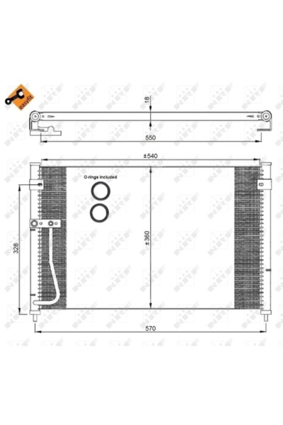 NRF Condensator Climatizare Mazda 626 5