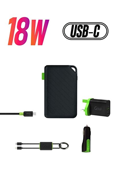 GOUİ حزمة الشحن Brave – شاحن محمول بقدرة 10,000 مللي أمبير، شاحن PD بقدرة 20 ...