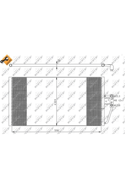 NRF Condensator Climatizare Bmw 5/7