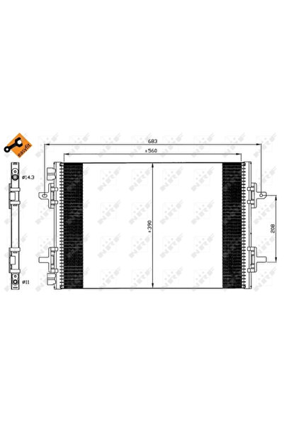 NRF Condensator Climatizare Renault Avantime/Espace 3