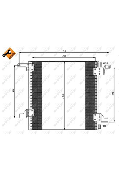 NRF Condensator Climatizare Mercedes-Benz M-Class