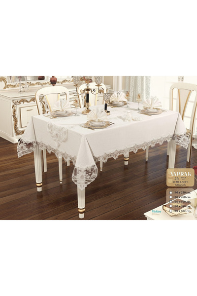 Cullinan Home طقم طعام من الكتان من السلسلة الخاصة مكون من 26 قطعة لـ 12 شخصًا