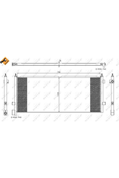NRF Condensator Climatizare Volvo FH12/FH16