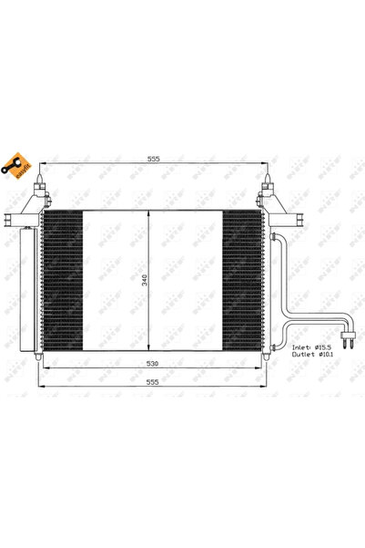 NRF Condensator Climatizare Fiat Stilo