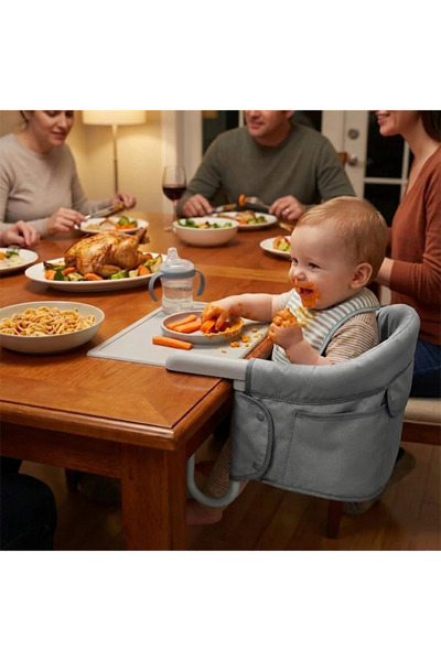 SMANIA Scaun de masă pentru bebeluși ClipMunch cu tavă și clipsare