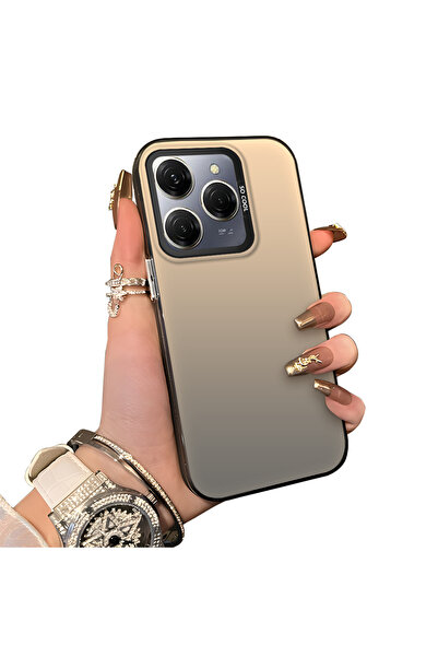 ucuc Tecno Spark 20 Pro Uyumlu Silikon Kenar Sert Arka Anti Düşme Telefon Kılıfı