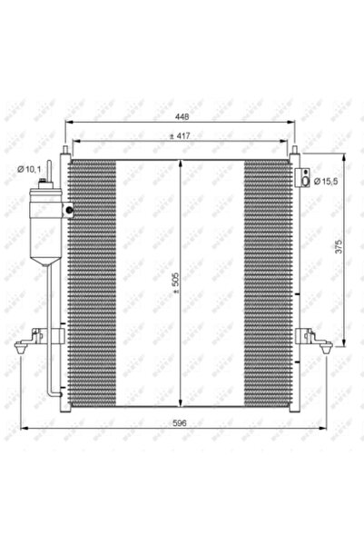E-KRAFT Condensator Climatizare Mitsubishi L200 / Triton