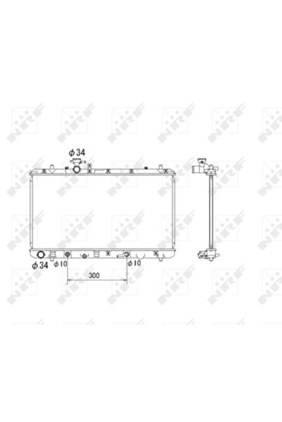 NRF Радиатор за охлаждане на двигателя Fiat Sedici Suzuki SX4
