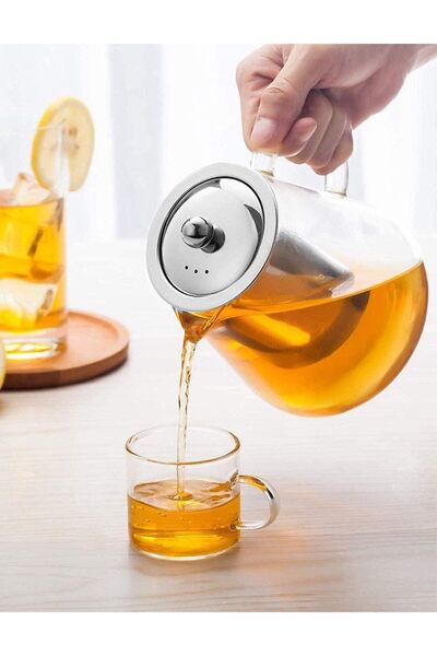 DAC 750ml borosilicate glass teapot