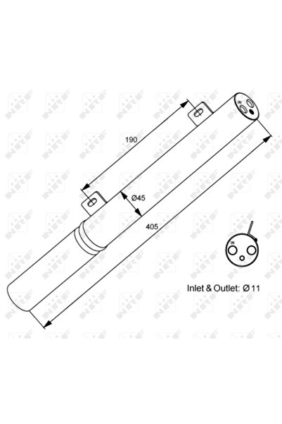 NRF Uscator Aer Conditionat Mercedes-Benz C-Class/Clk/E-Class Smart Roadster