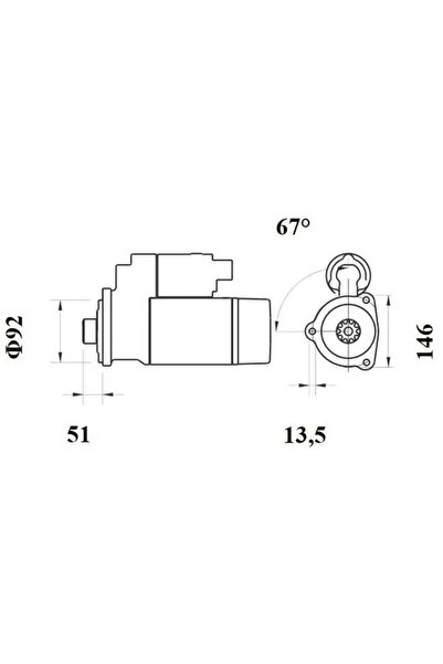 MAHLE Starter Scania R 1/R 2/S