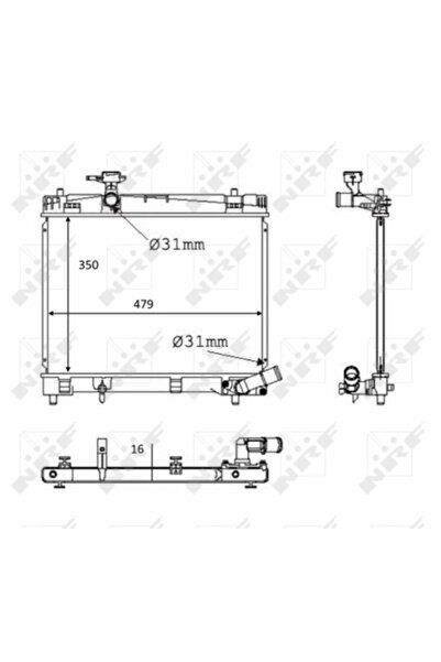 NRF Radiator Racire Motor Subaru Trezia Toyota Verso S/Yaris