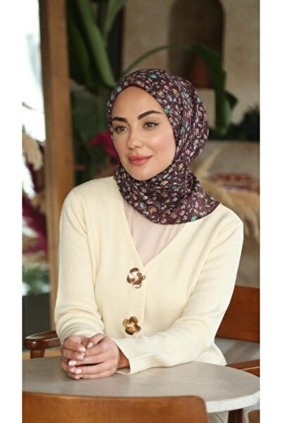 locella Soft Pamuk Eşarp Mürdüm-7