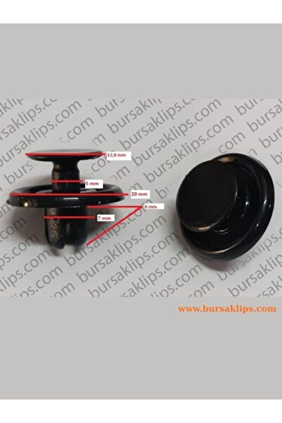 bursaklips 3330- مشبك غطاء صندوق الأمتعة لتويوتا 90467-07164 (10 قطع)
