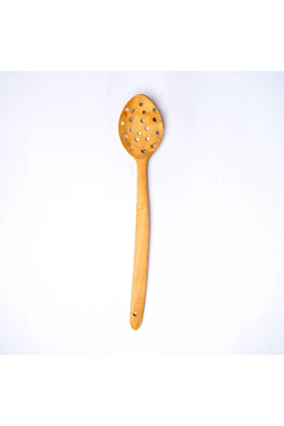 Hakiki Store Handmade Boxwood Strainer Spoon 30 cm