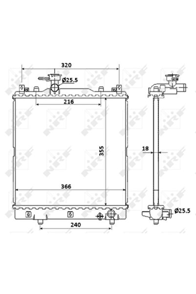 NRF Radiator Racire Motor Suzuki Alto 6