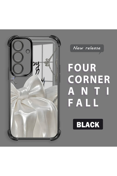 ucuc حافظة سيليكون شفافة مضادة للسقوط ومدعمة بأربعة زوايا متوافقة مع هاتف سام...