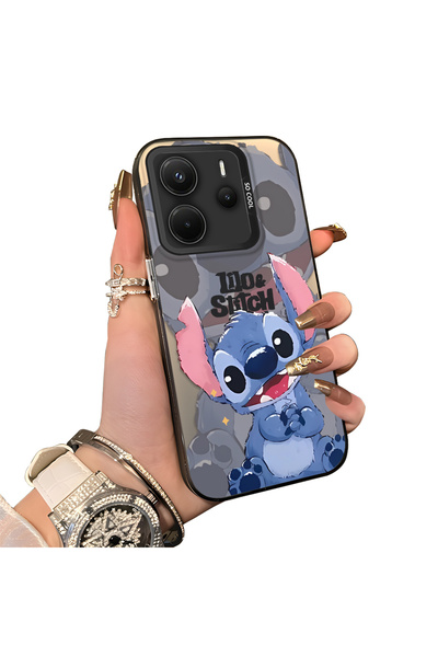 ucuc Xiaomi Redmi Note 14 Uyumlu Silikon Kenar Sert Arka Anti Düşme Stitch De...