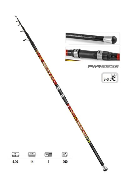 TRABUCCO Medira Tekno Cast Surf 420cm 200gr Teleskopik Surf Kamışı