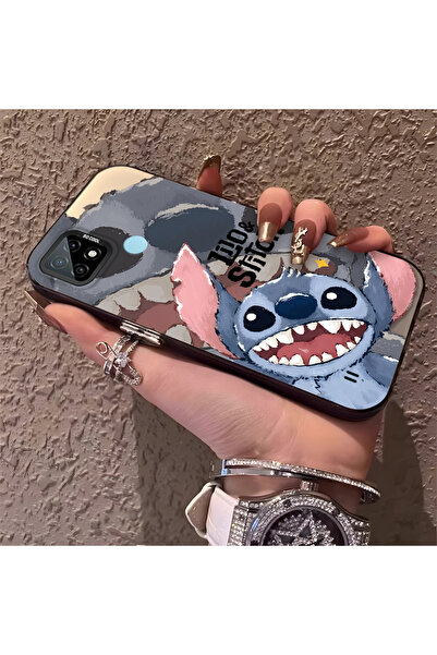 ucuc حافظة متوافقة مع هاتف Realme C21، مصنوعة من السيليكون بنمط مطرز، وظهر صل...