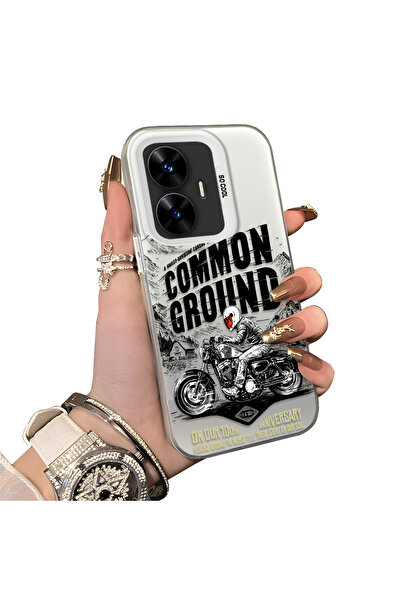 ucuc حافظة من السيليكون المتوافقة مع هاتف Realme C55 ذات حافة صلبة ومضادة للس...