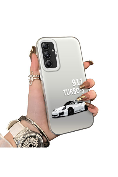 ucuc حافظة متوافقة مع هاتف سامسونج جالاكسي A34 5G، نمط سيارة رياضية، حافة مرن...