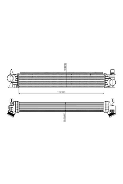 NRF Intercooler Compresor Fiat Ducato Bus/Ducato Caroserie/Ducato Platou / Sasiu