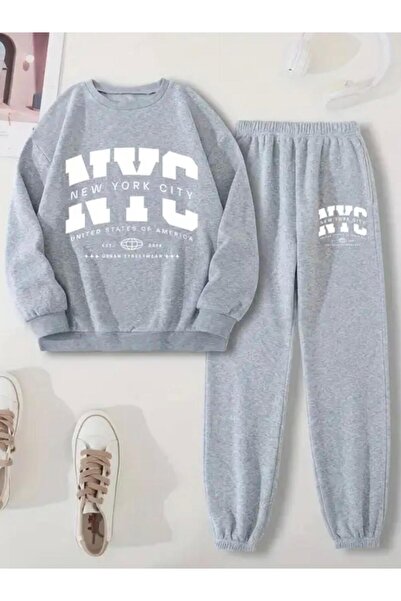 Oceanwear Nyc New York City Printed Fleece-Lined Alt Top Unisex Tracksuit Suit