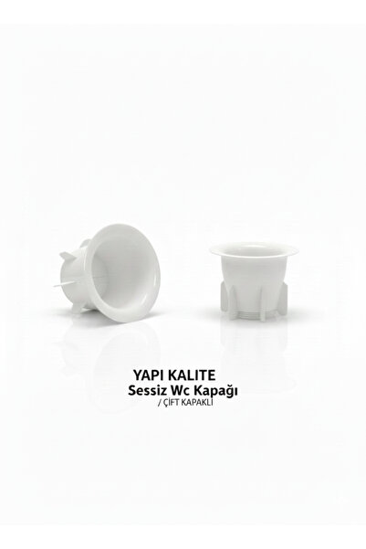 YAPI KALİTE Sessiz Wc Matik Tuvalet Delik Kapağı Koku Önleyici Çift Kapaklı